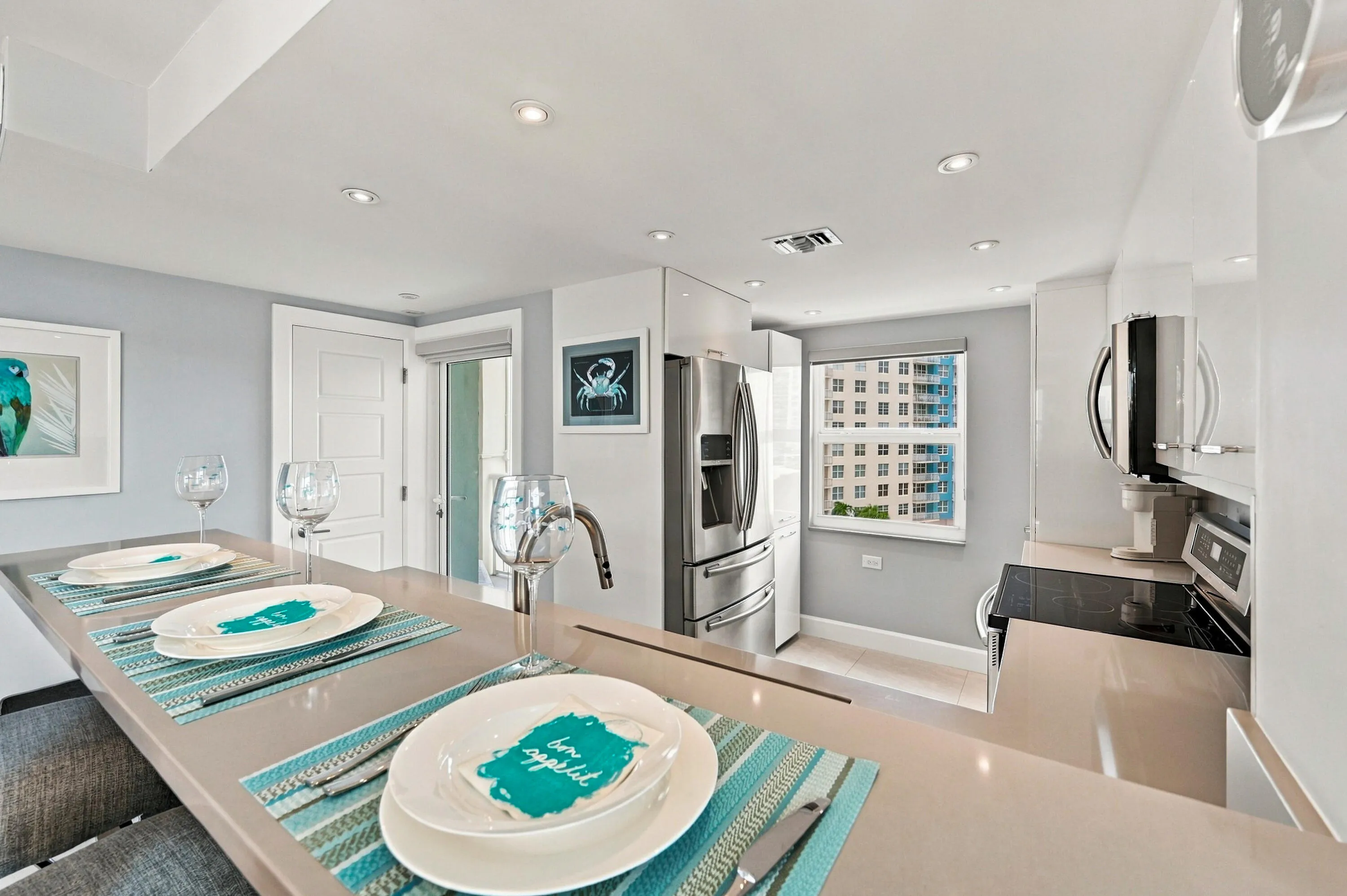 View into the kitchen