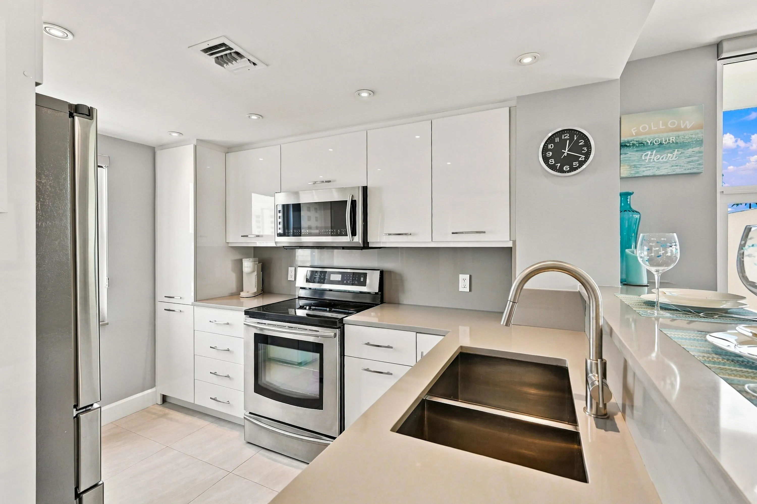 Kitchen with Stainless Steel appliances