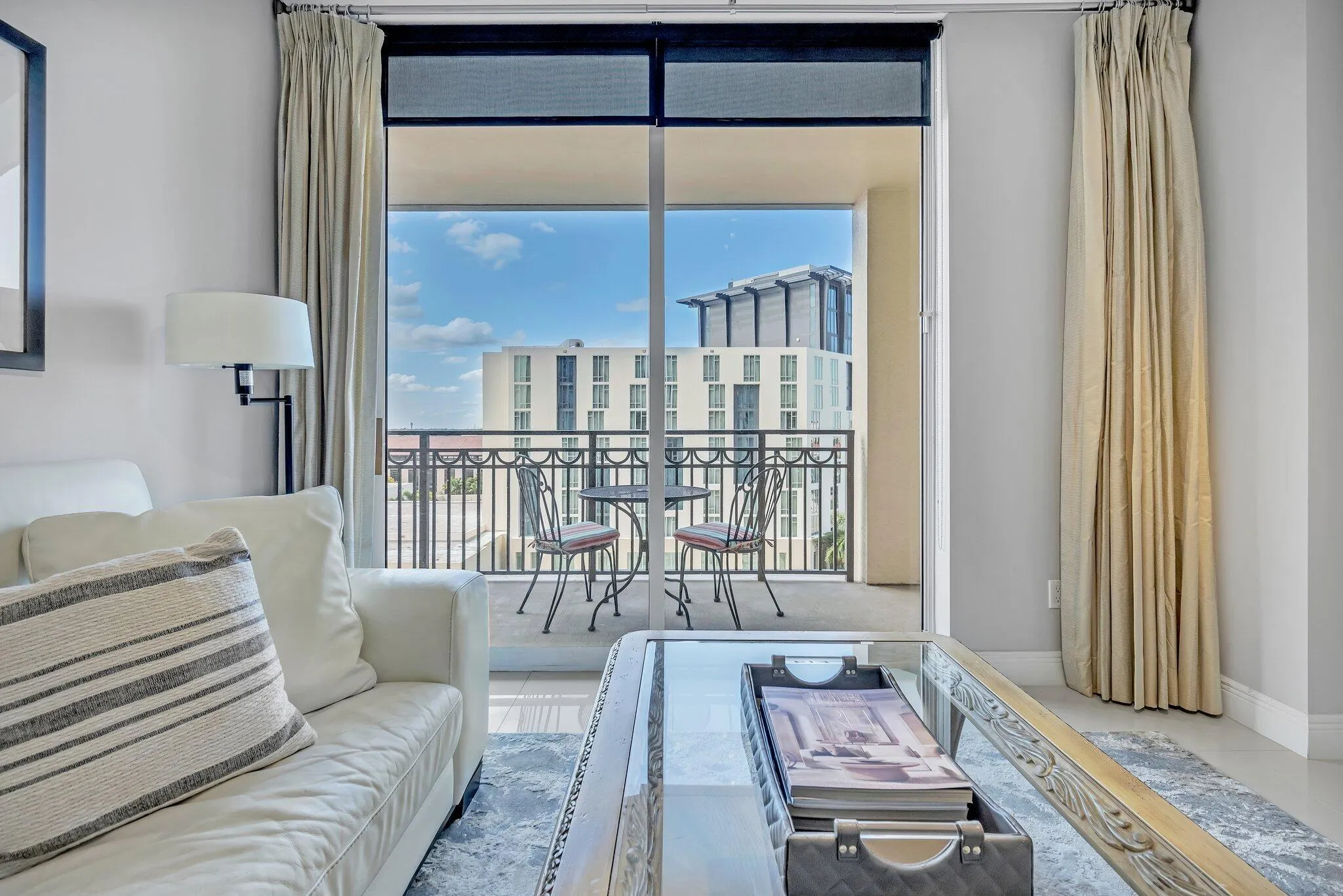 Living Area & Balcony Views