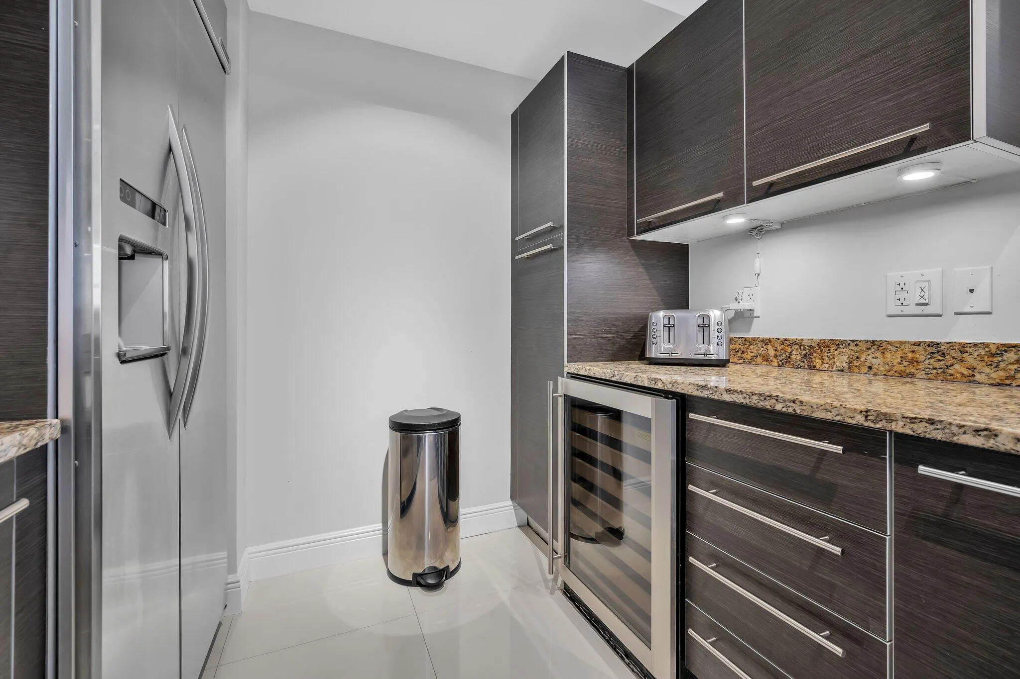 Turnkey Kitchen, Built-in Wine Fridge
