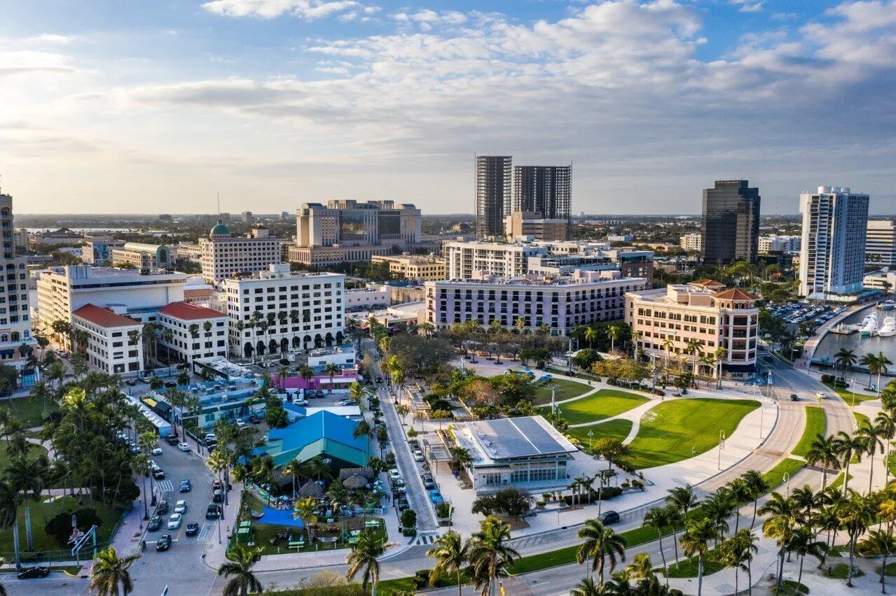 Downtown WPB City Skyline