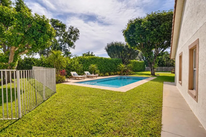 Virtually staged, enough room for a pool or to create your private oasis