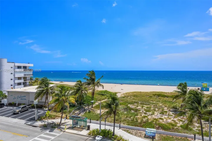 Beach and ocean from the terrace.