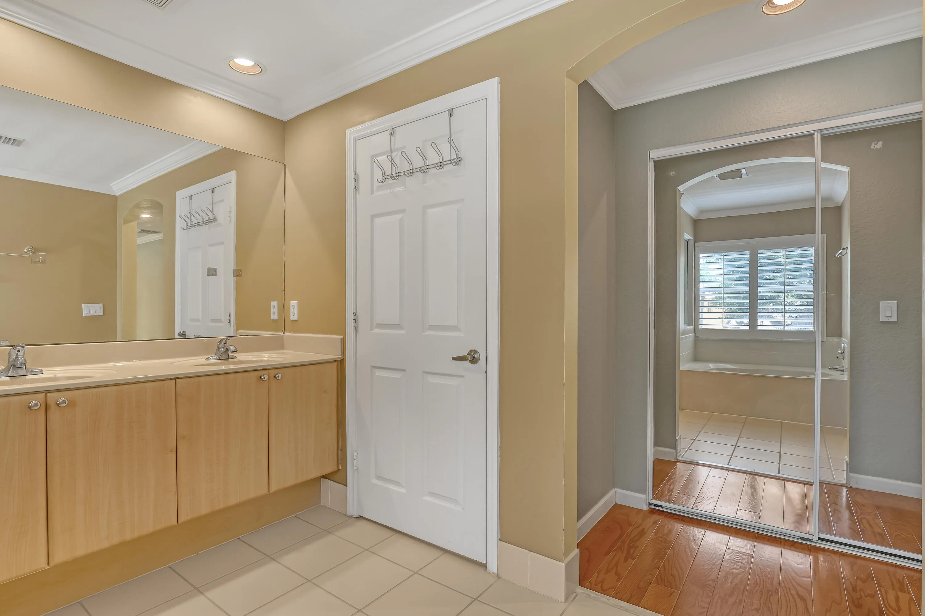 master bathroom and closet view