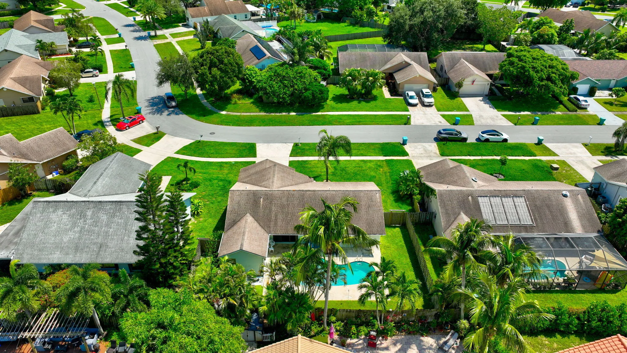 Aerial View of the Home