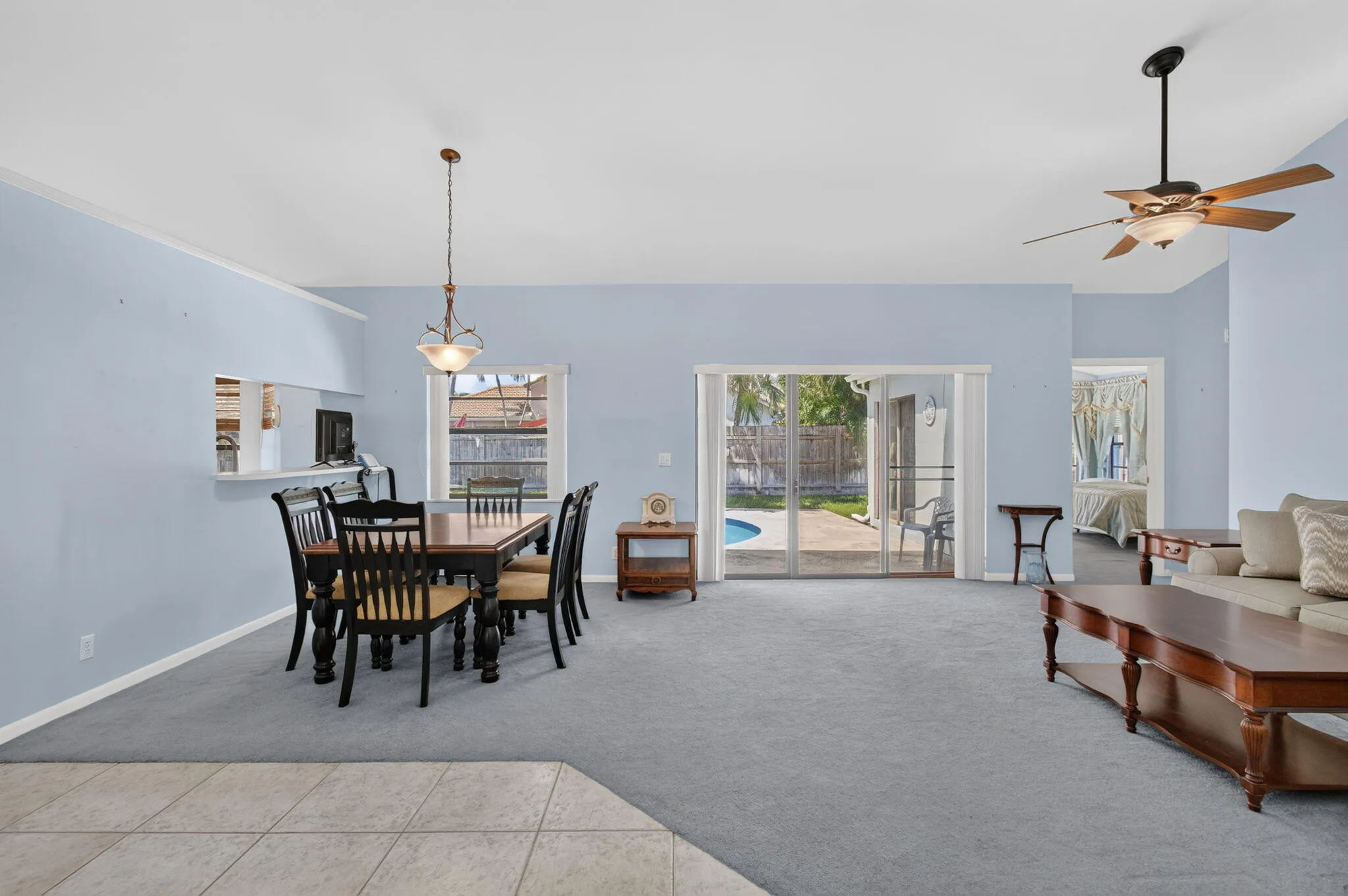 View on Living Room / Dining from Foyer