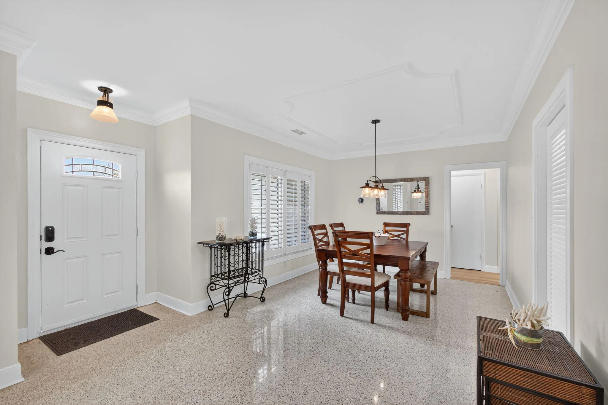 Entrance and to the Right Dining Room