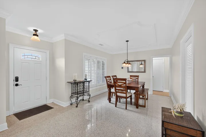 Entrance and to the Right Dining Room
