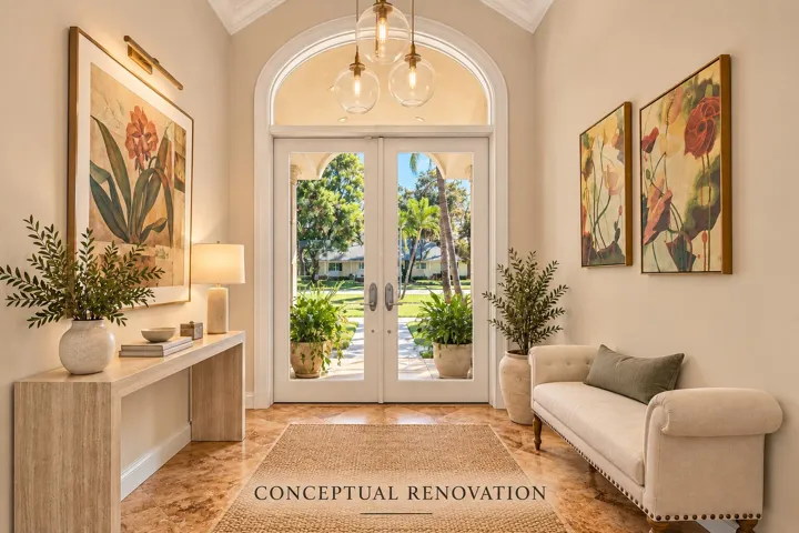 Elegant Foyer Renovation Concept