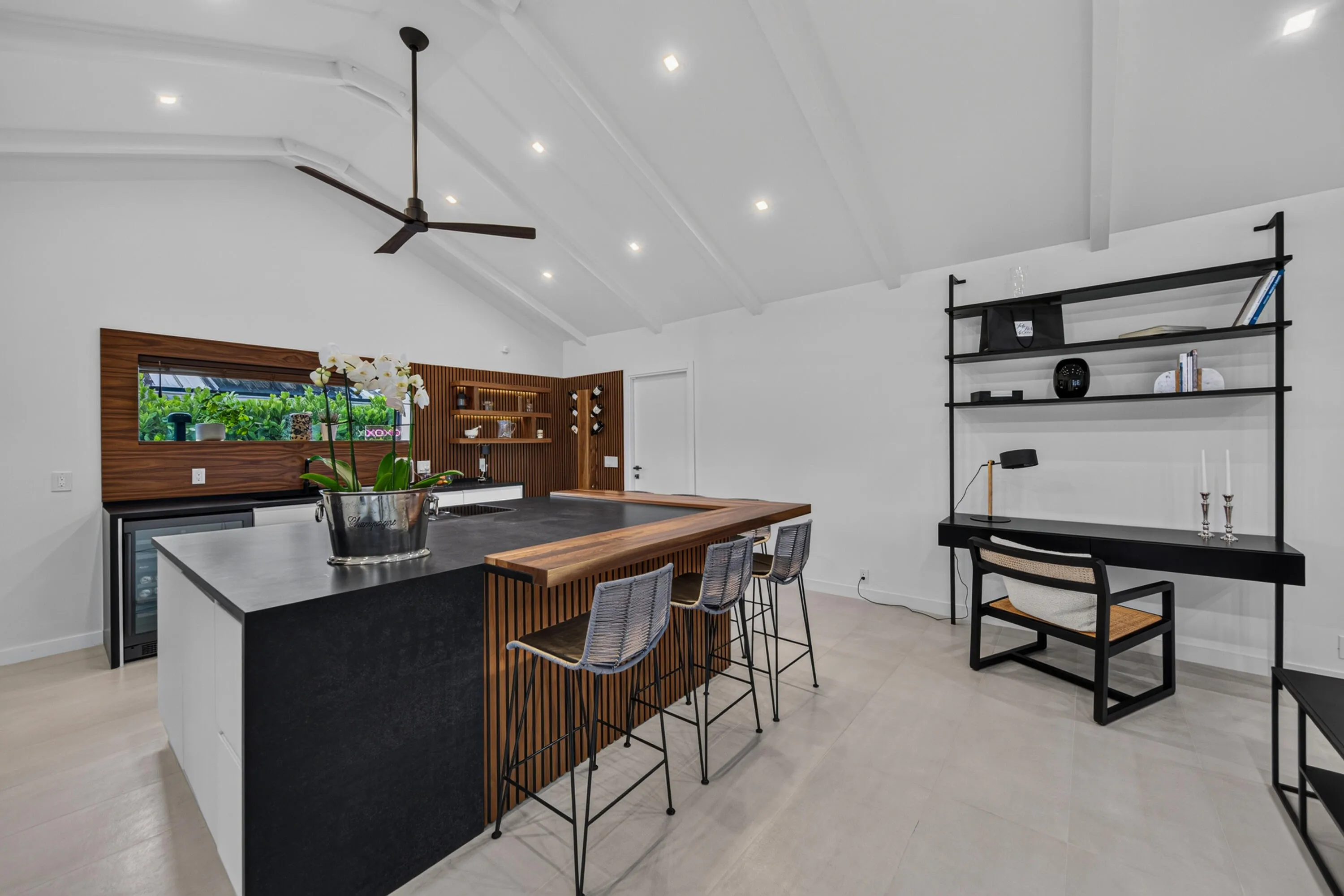 Kitchen and convenient office area
