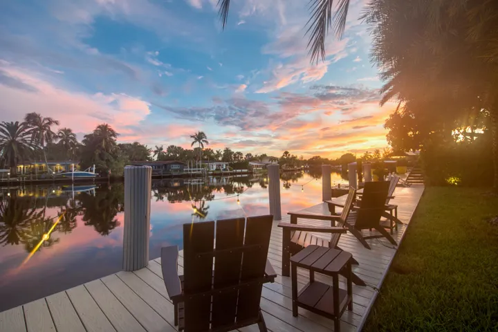 Sunset on the dock