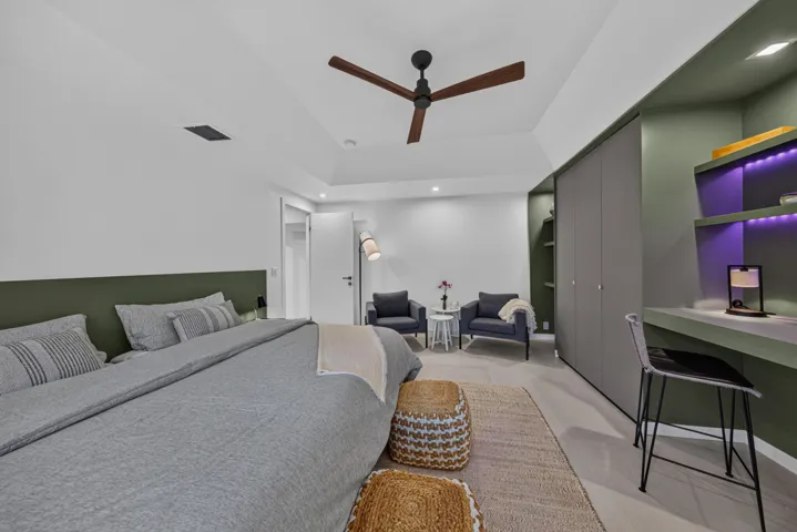 Third Bedroom with built-in desk and ample storage