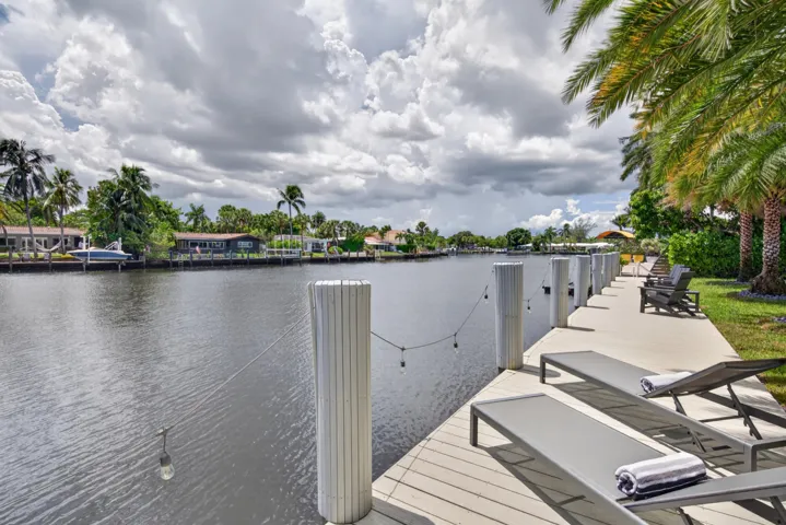 Dock and wide waterfront