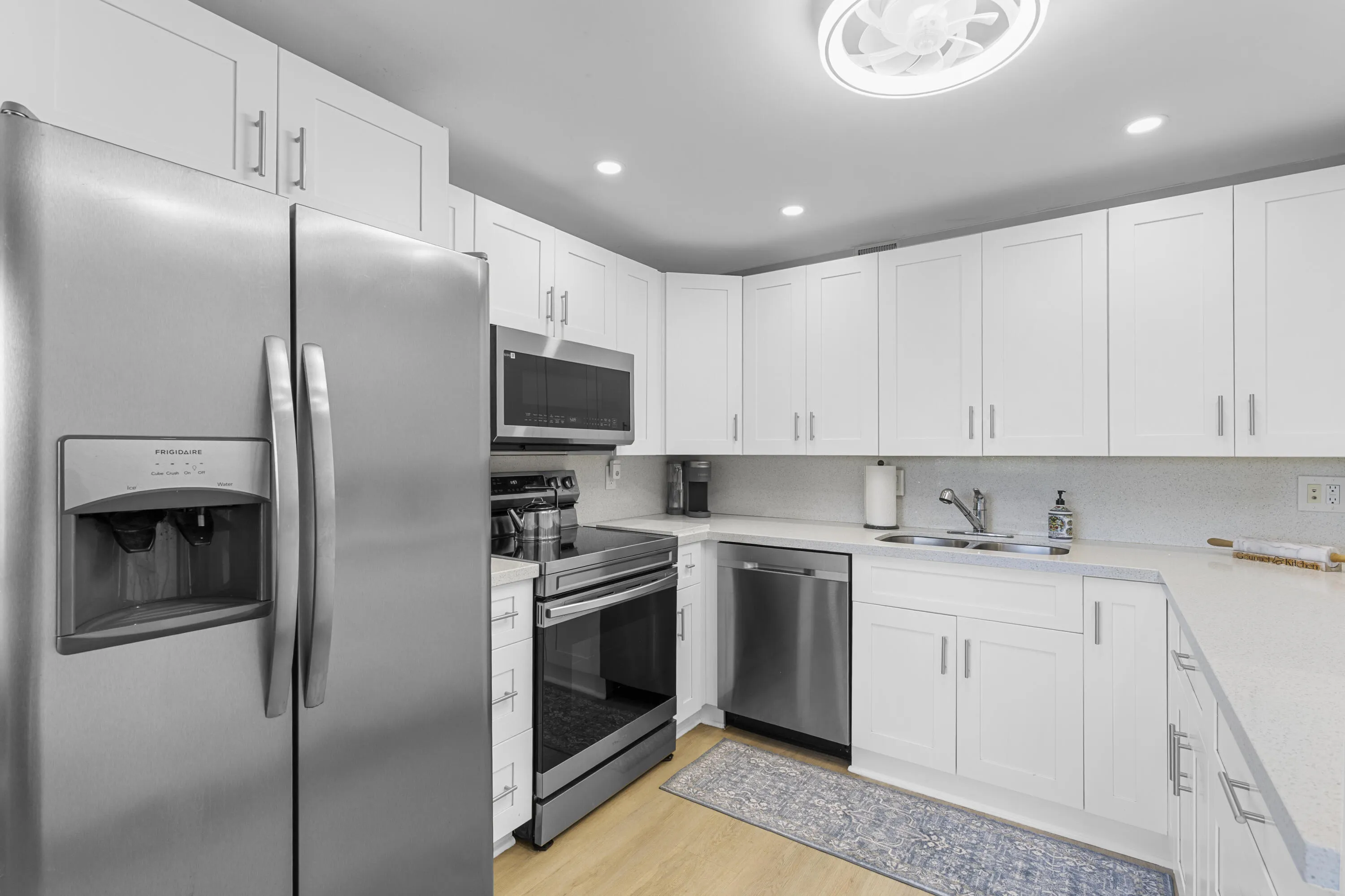 High end stainless steel appliances