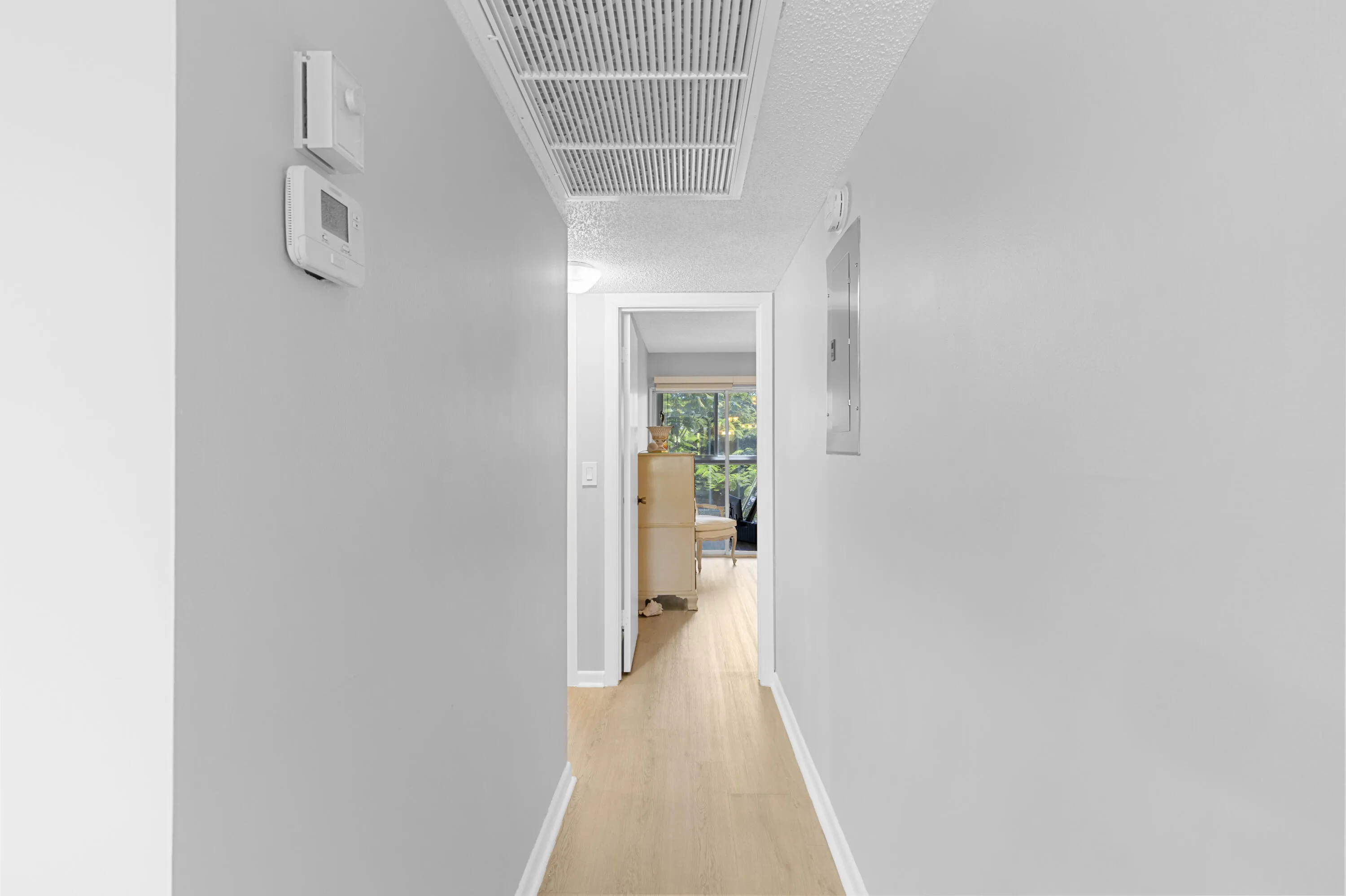 Hallway to Bedrooms/Newer Electrical Panel
