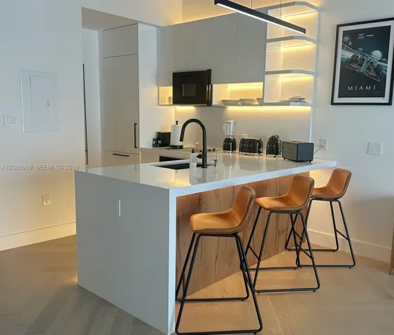 High End Finishes with Island Seating