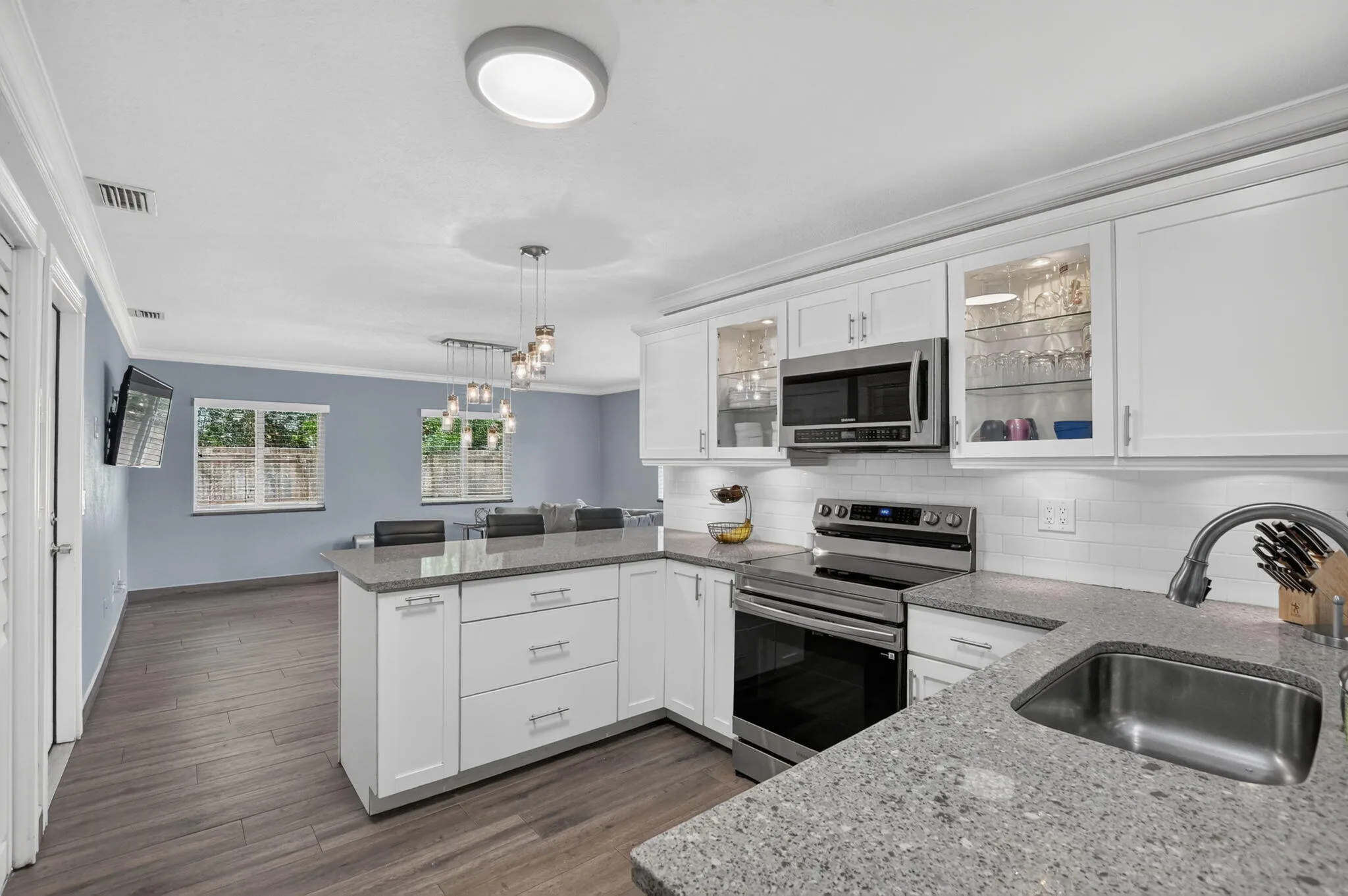 Sleek White Kitchen