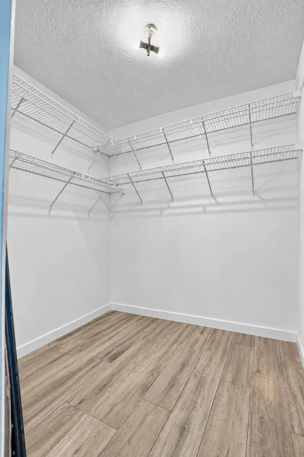 Primary suite with large walk in closet