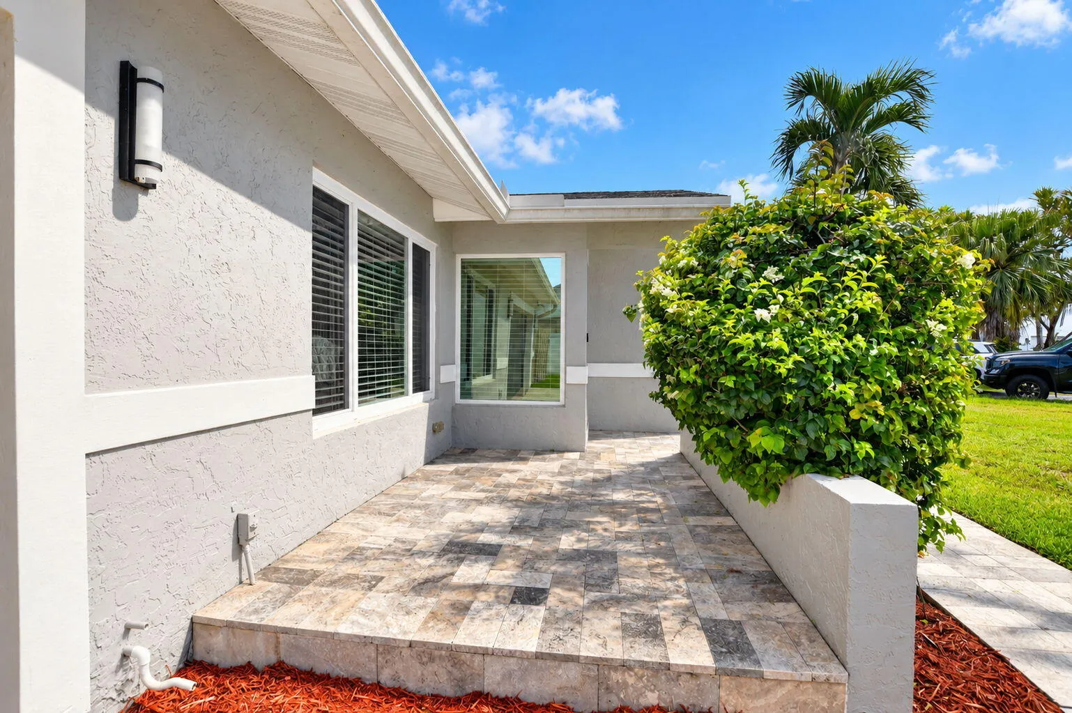 Inviting front porch