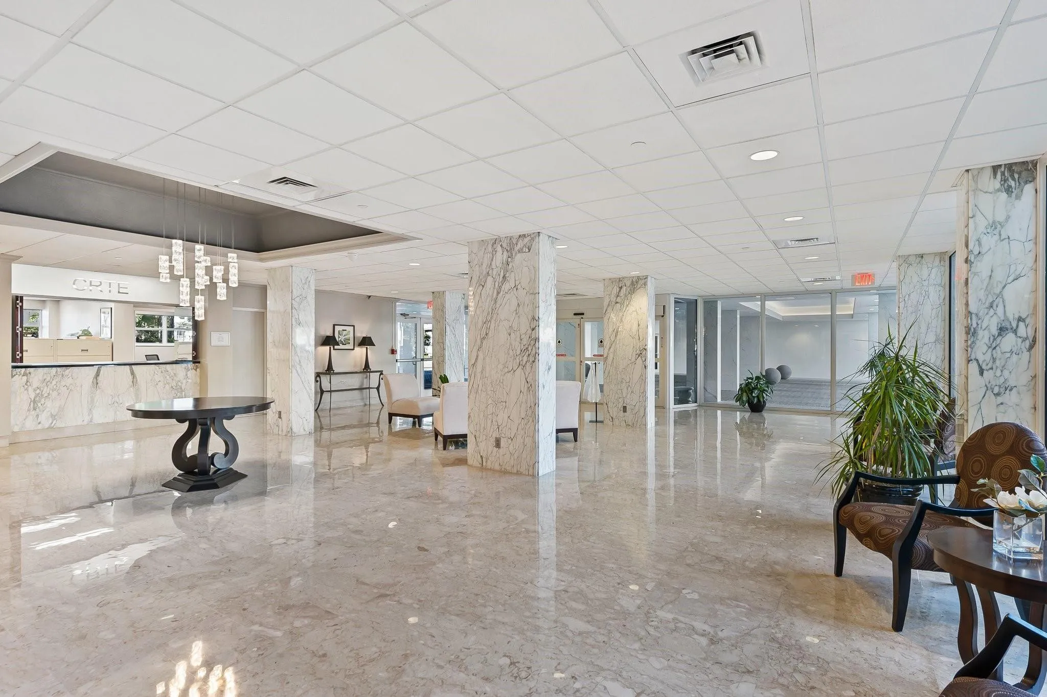 Marble lobby