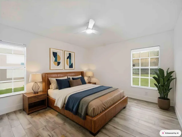 Primary Bedroom Staged