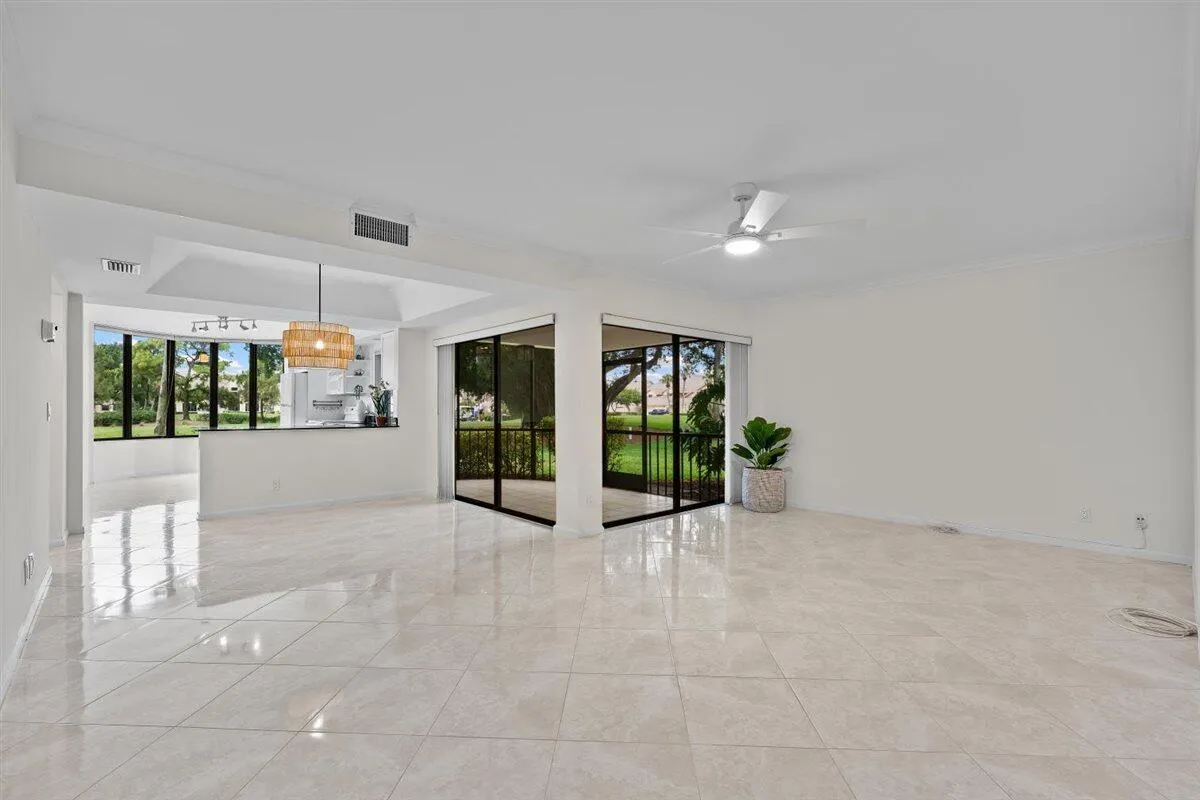 Open Living and Dining Area