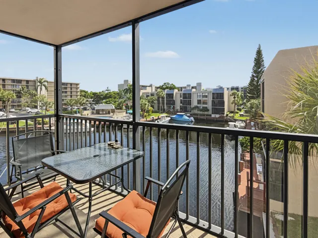 Screened in Balcony with Bay views
