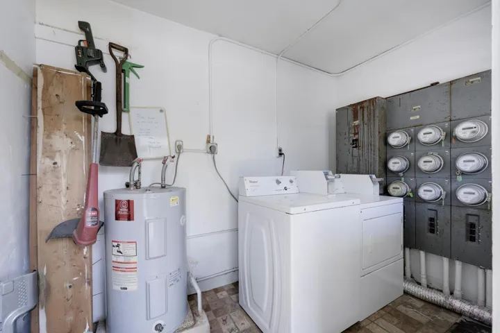 Common laundry room 1st floor. Coin operated.