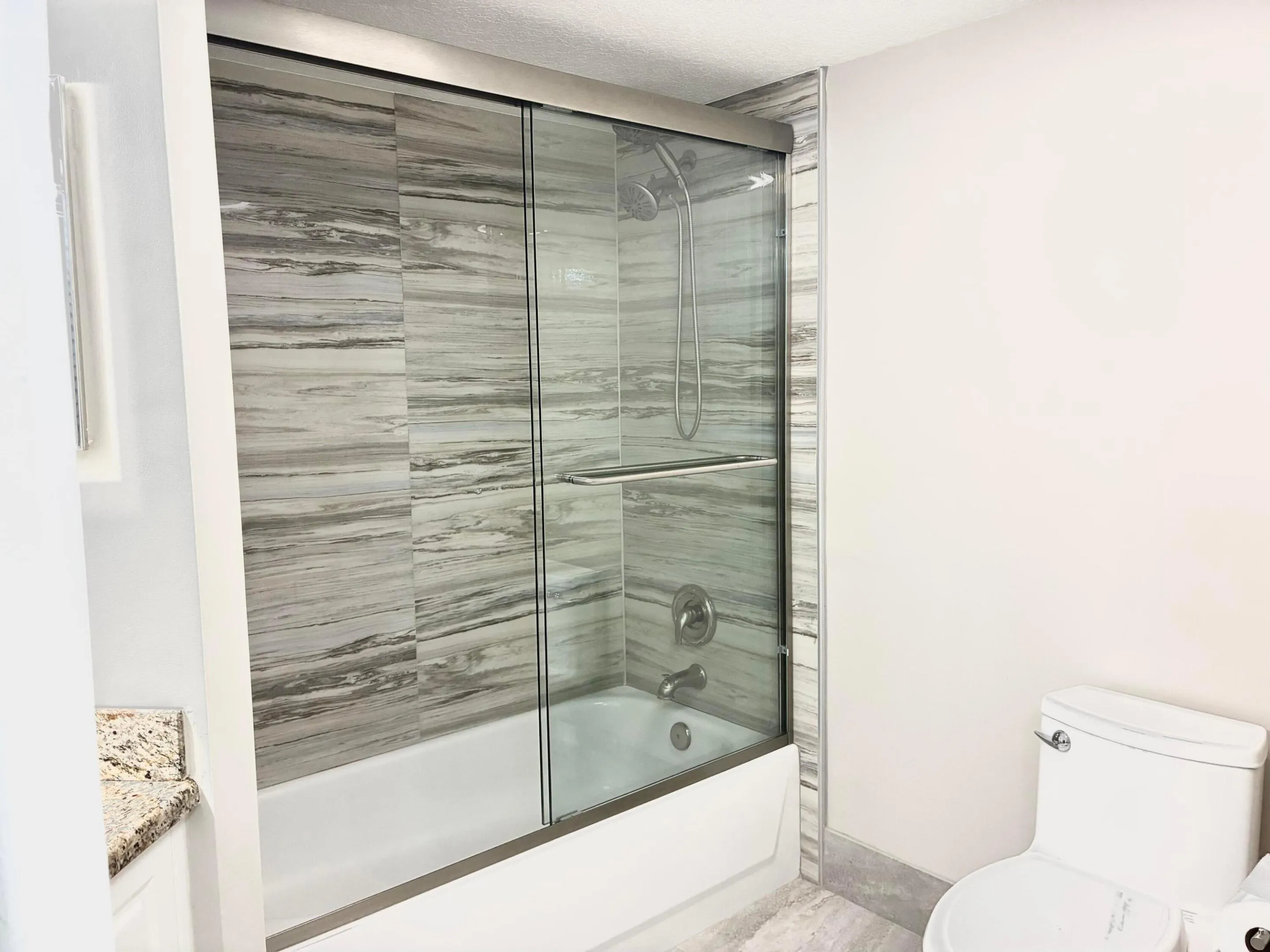 New glass door
