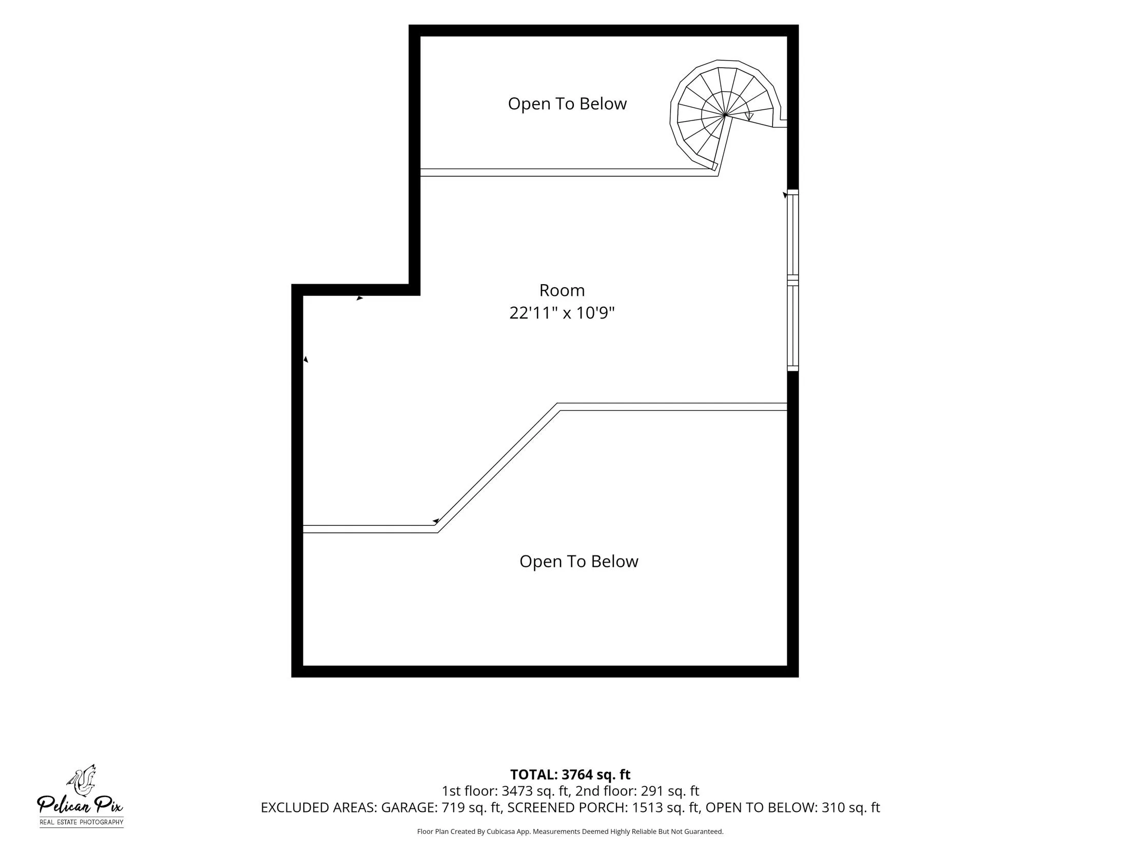 2nd Floor Floor Plan with Dimensions