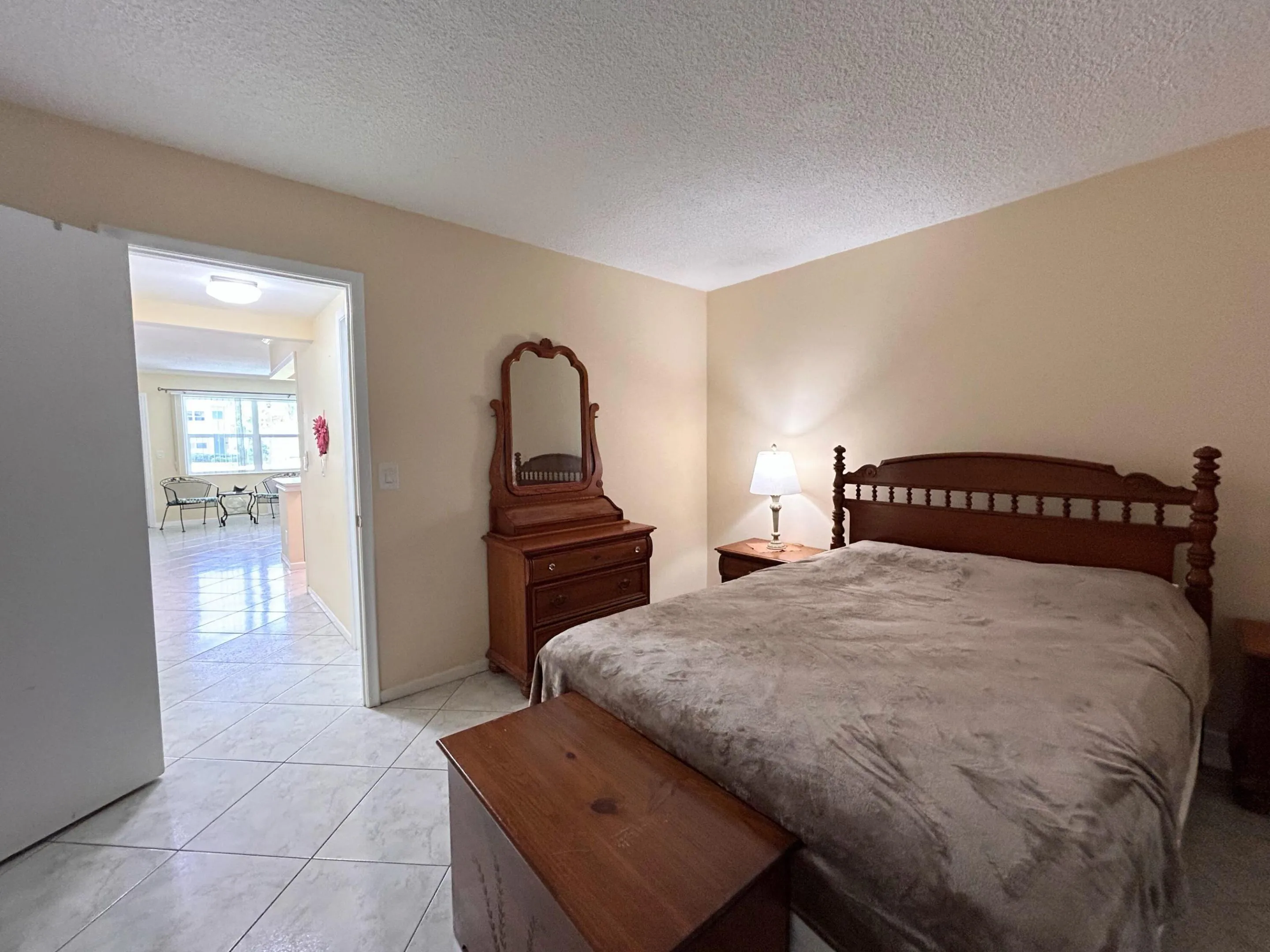 ENTRY FROM HALL INTO BEDROOM