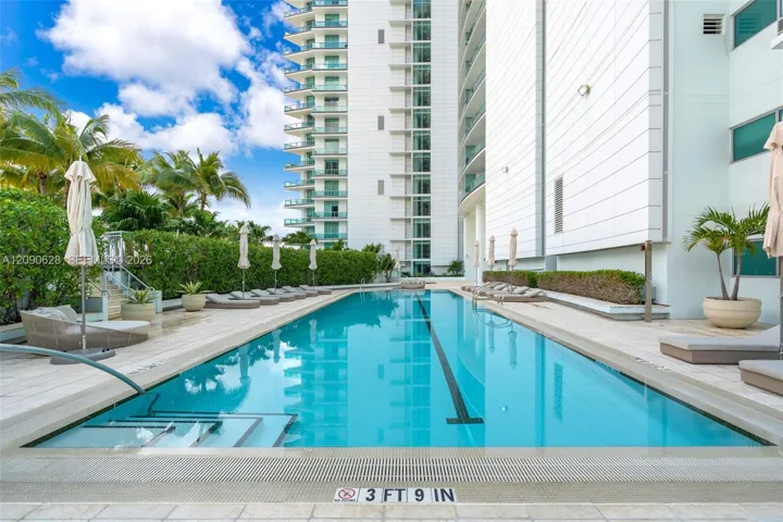 Heated lap pool