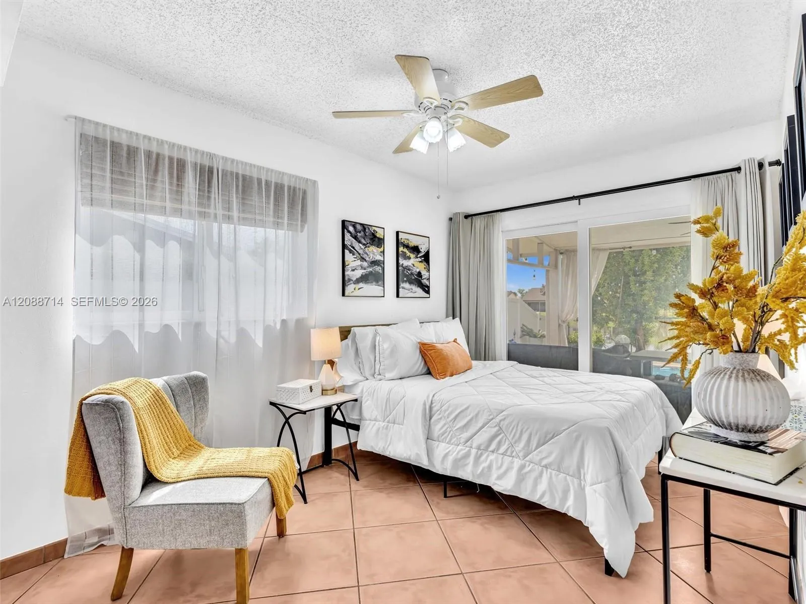 Stunning bedroom (#2) with sliders out to pool
