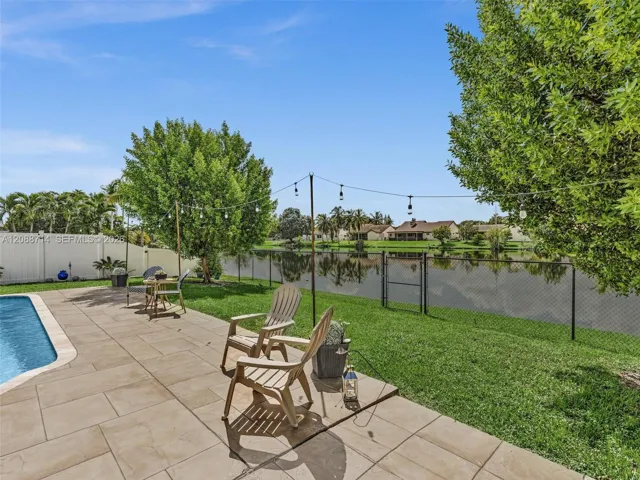 Fully fenced yard to protect kids and pets