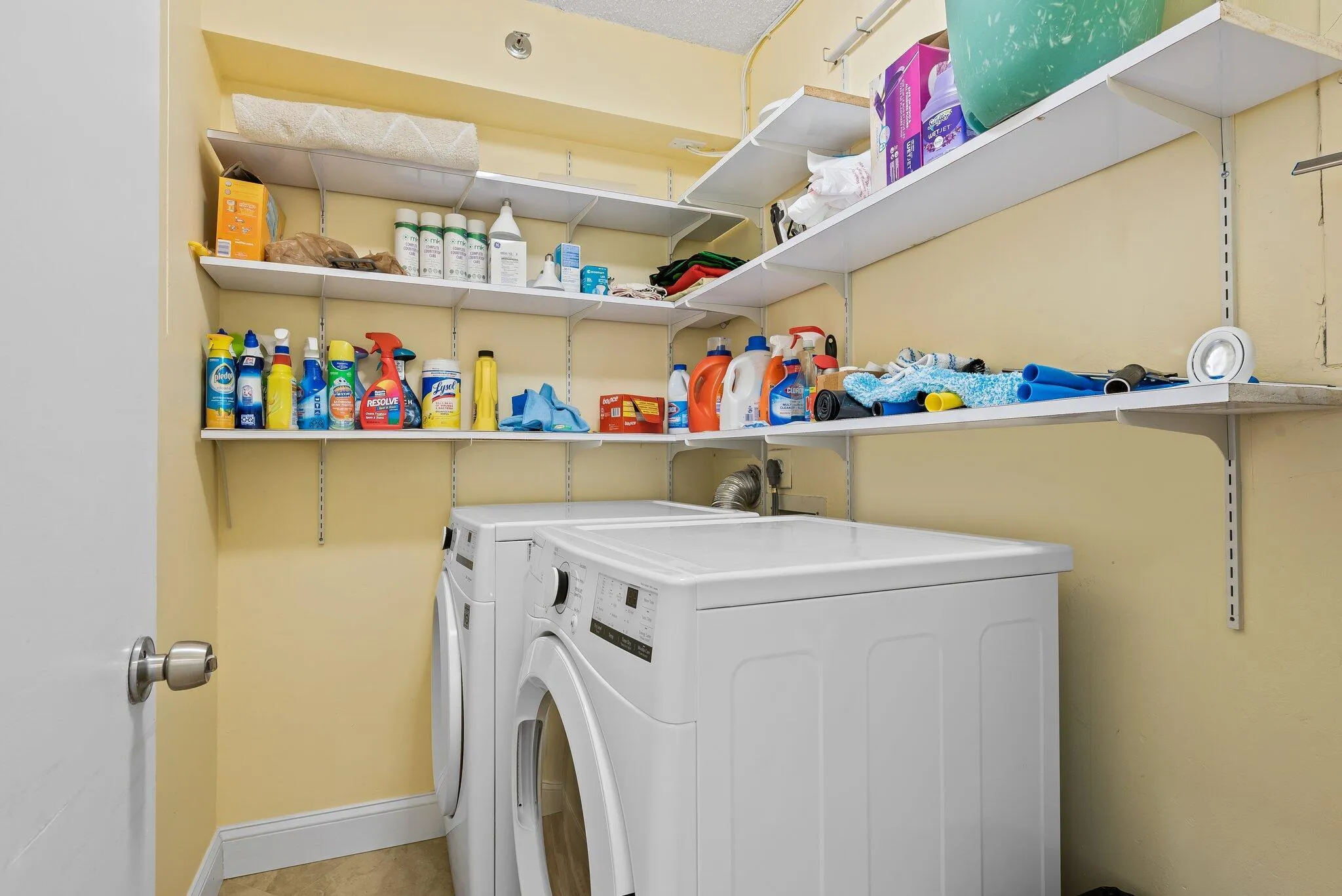 Laundry room with storage