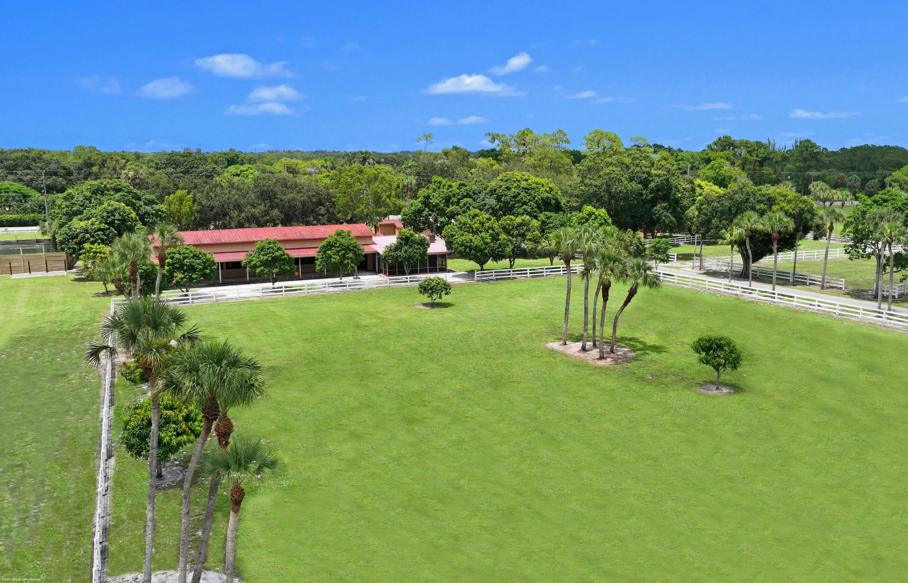 Aerial of stable