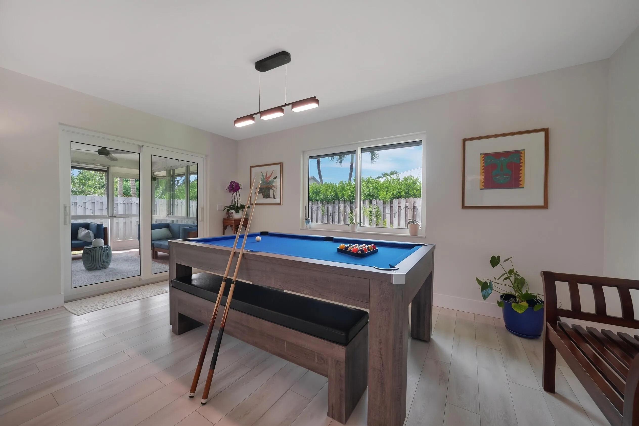 Dining Table Conversion to Pool Table