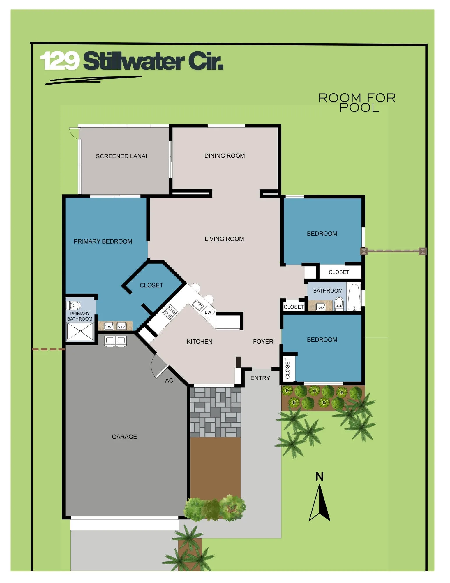 Floor Plan on Site Plan