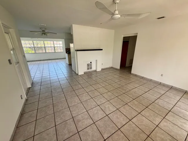 Tile flooring throughout