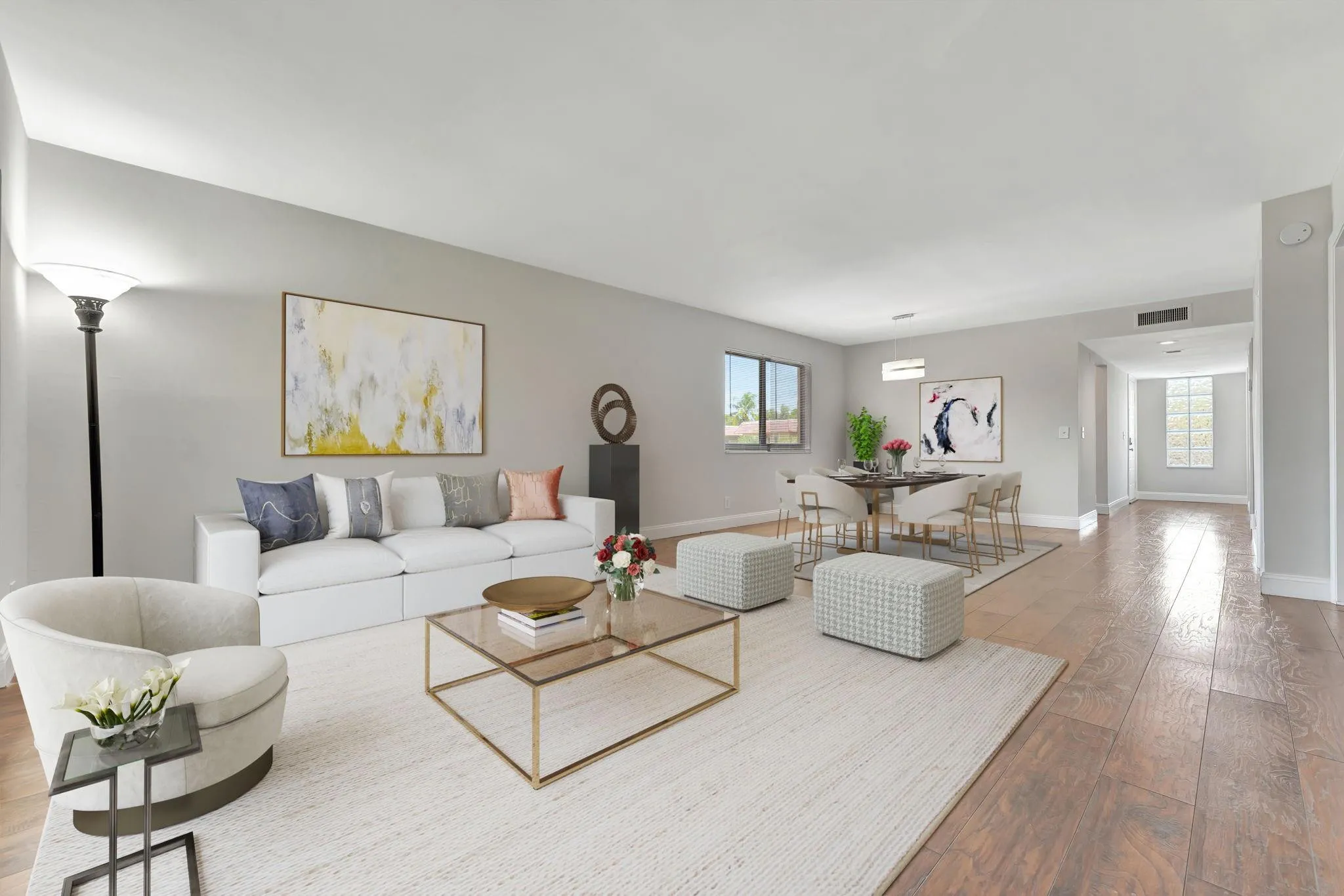 Corner unit! Stunning 2 BD/2 BA home in Weston's Bonaventure New engineered hardwood throughout!