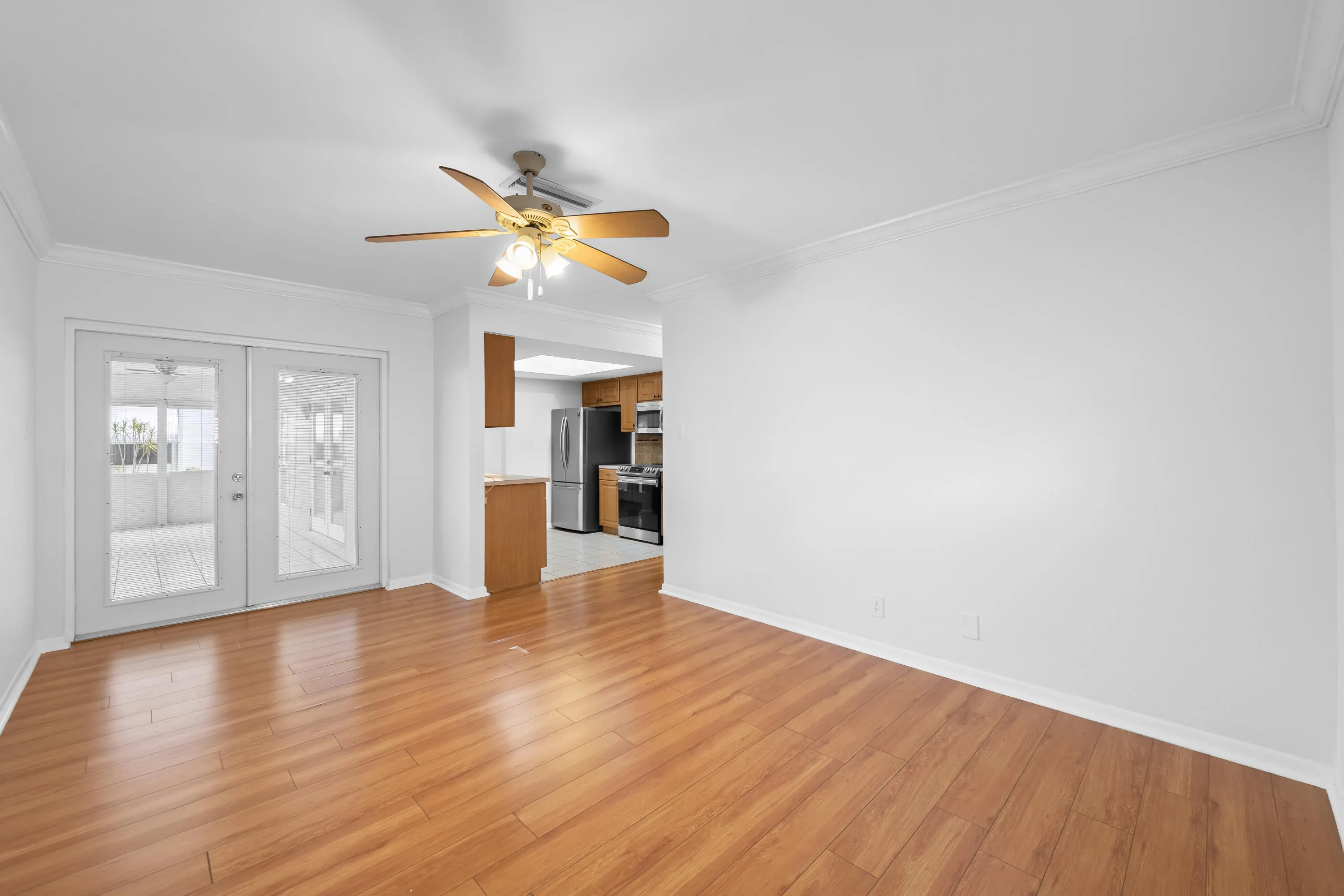 Dining or Family Room with French Doors