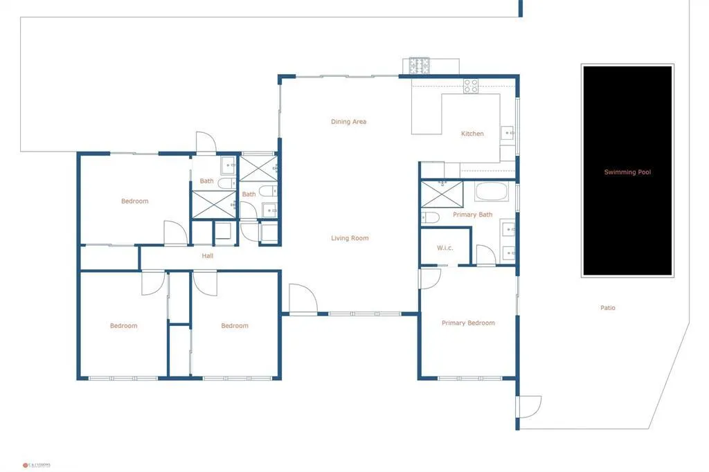 2000 Coral Gardens Floor Plan