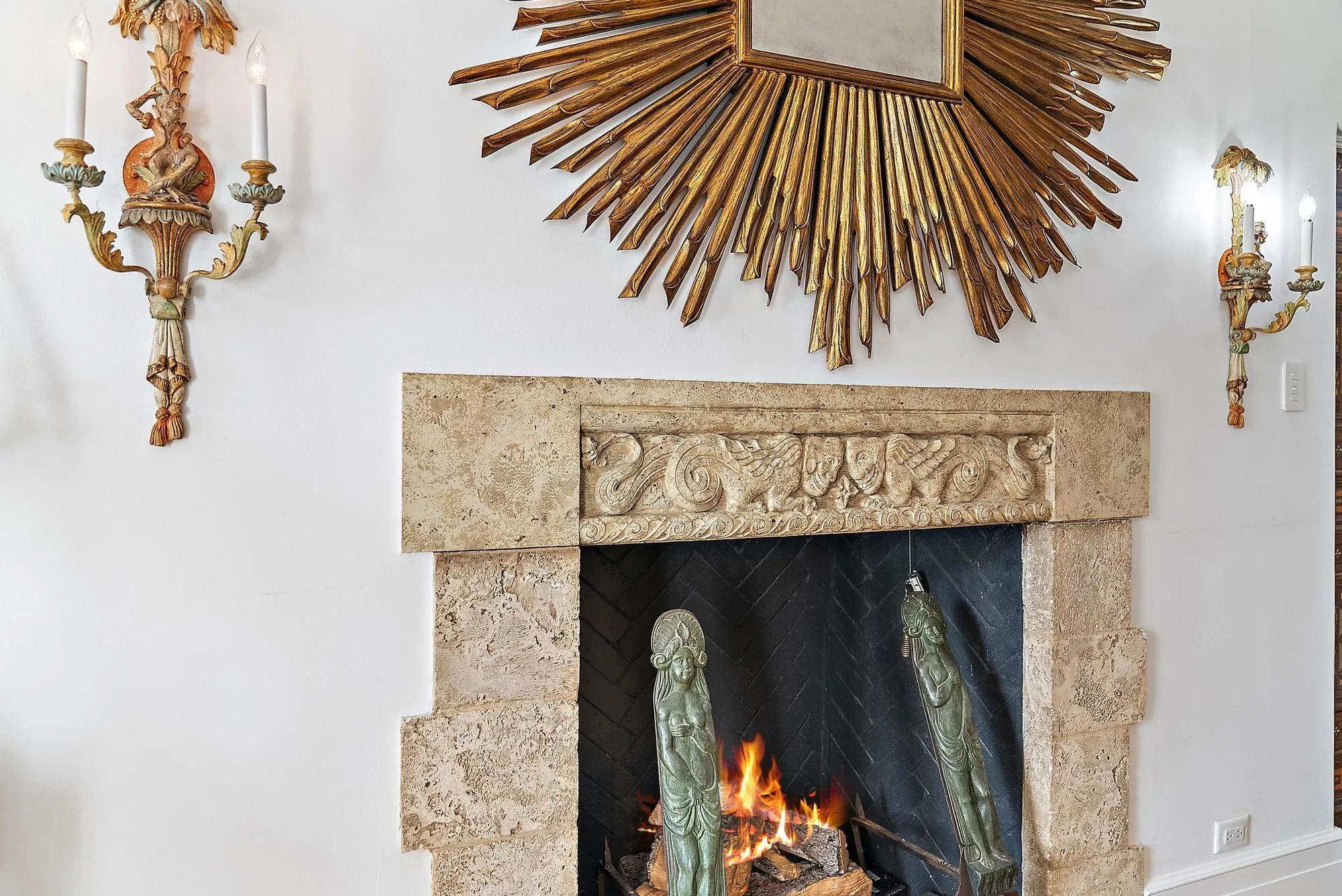34-VINTAGE FIREPLACE