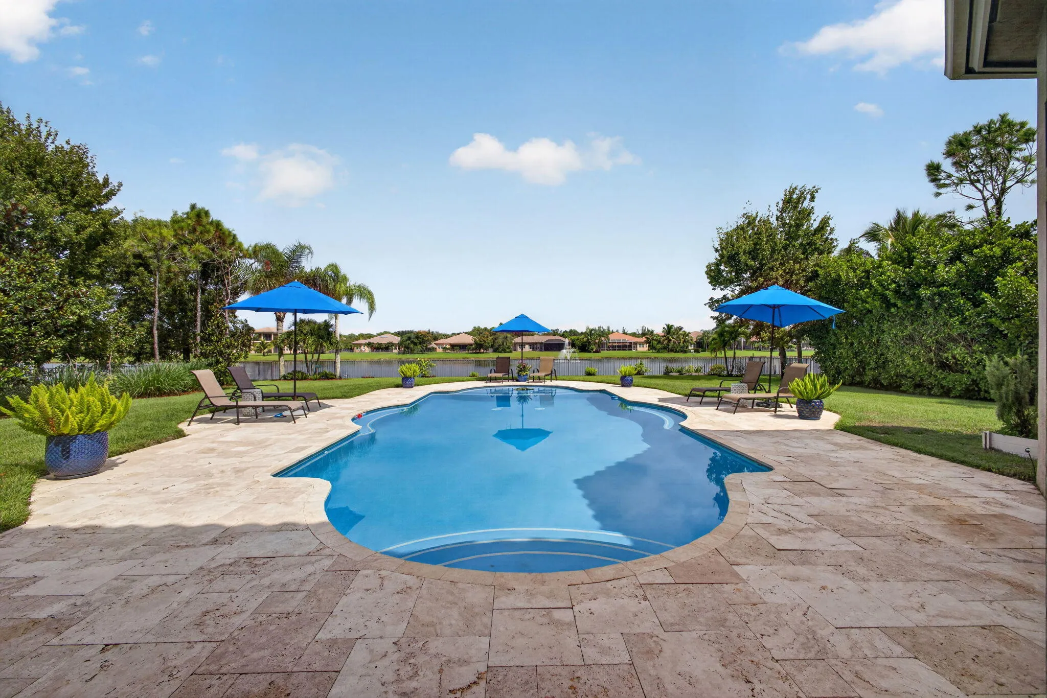 resort style pool