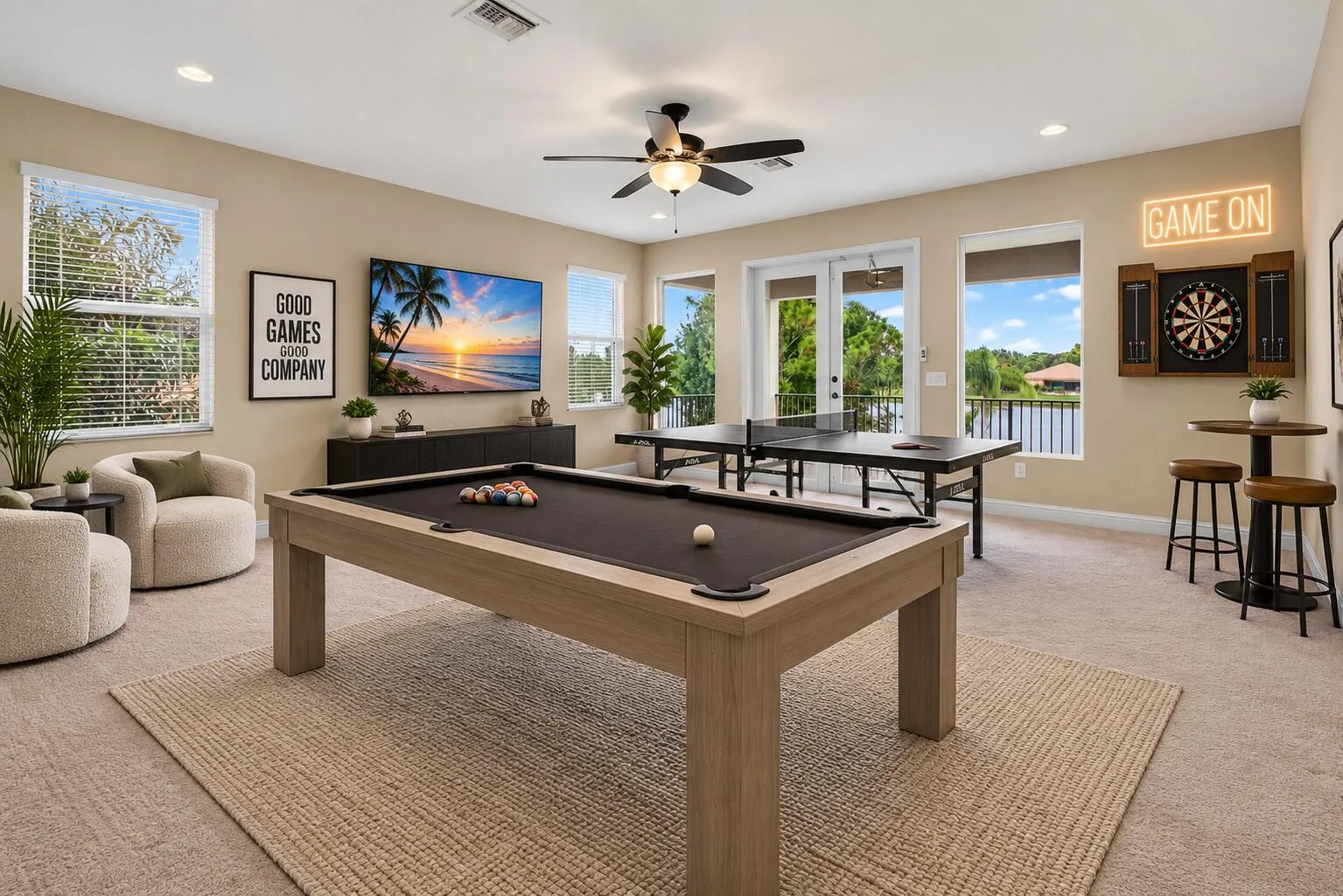 Game room or home theater