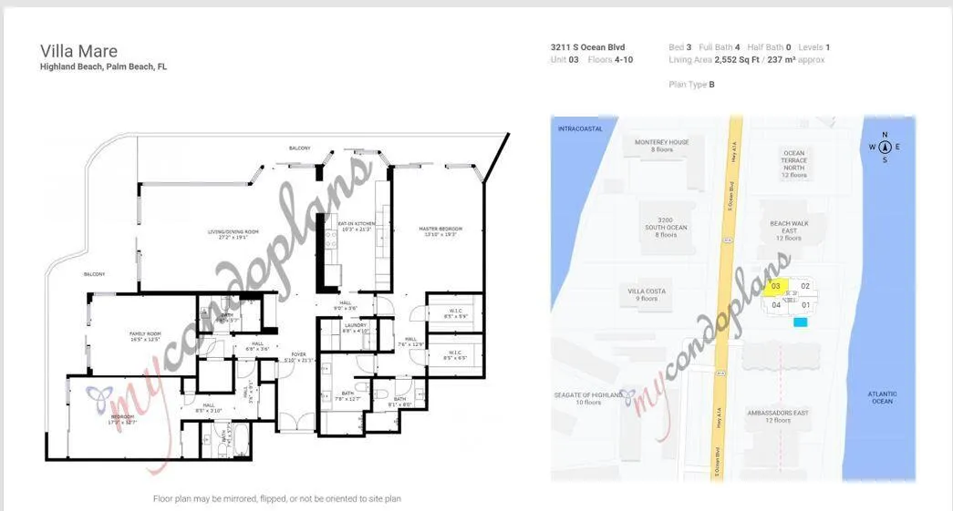 Floor Plan Unit 403