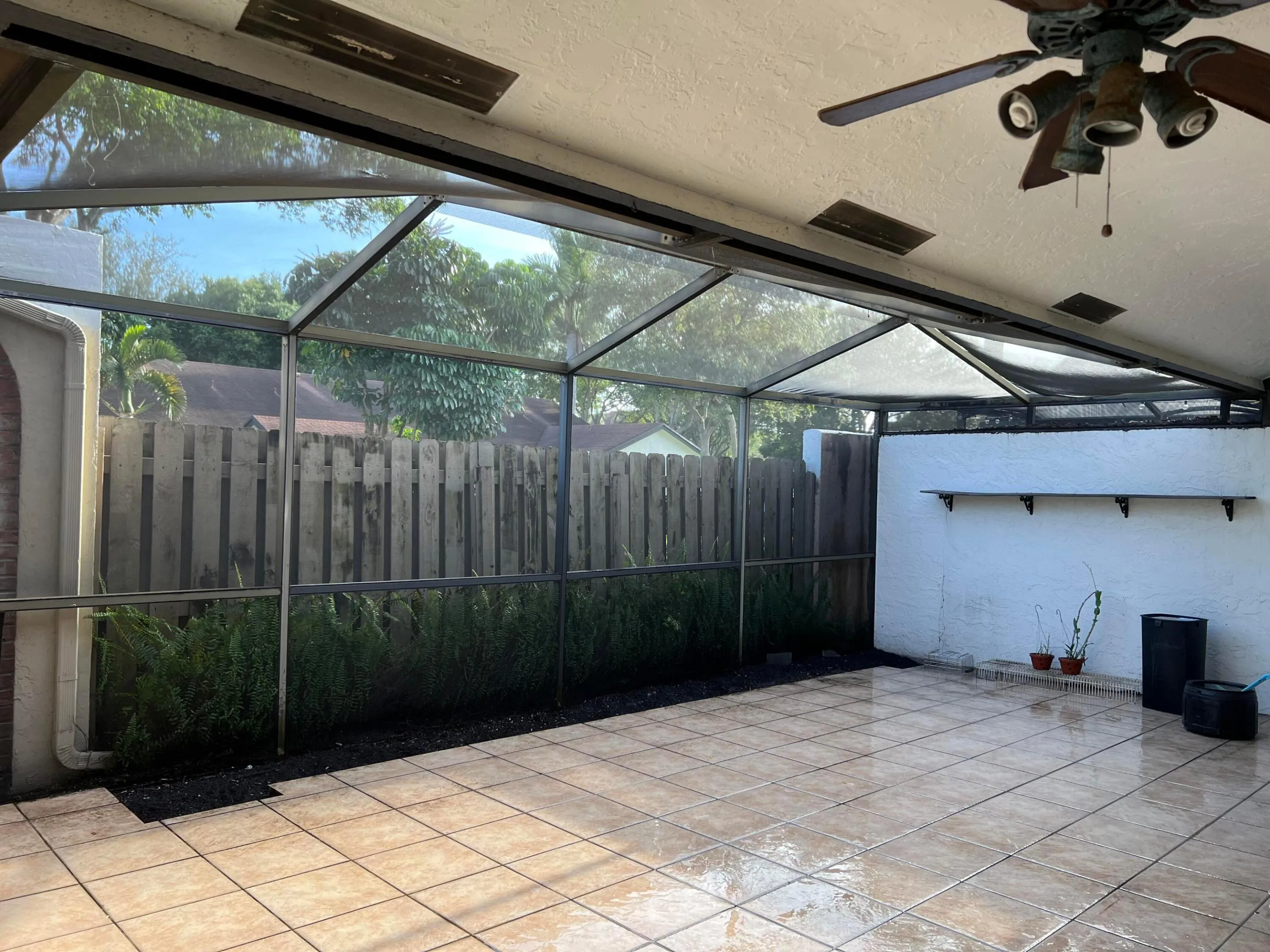 Large screened patio