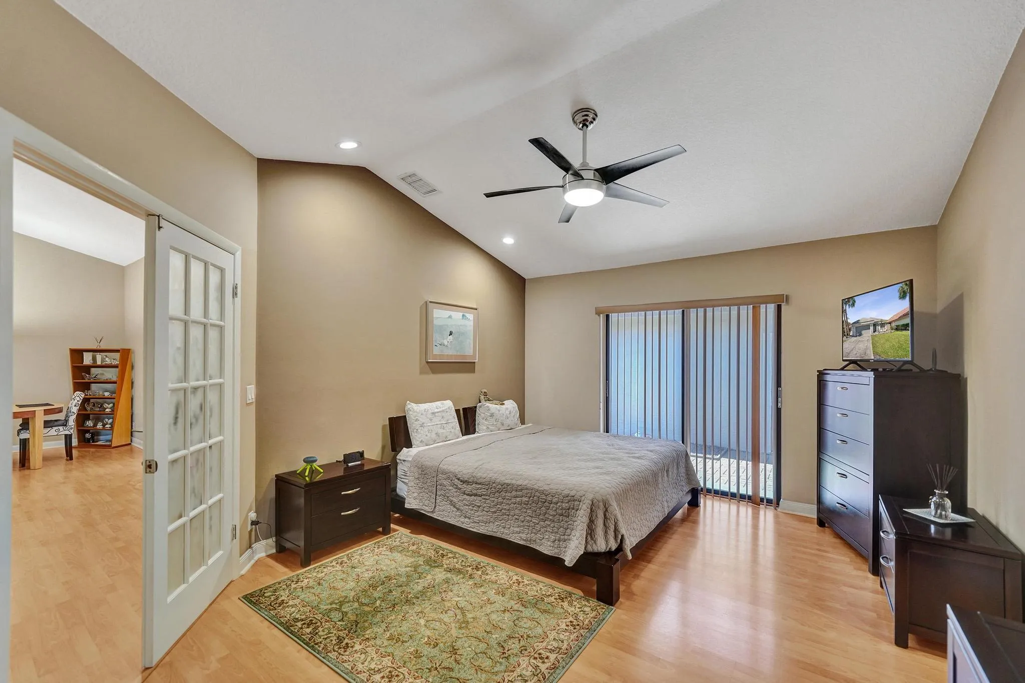 Spacious primary bedroom