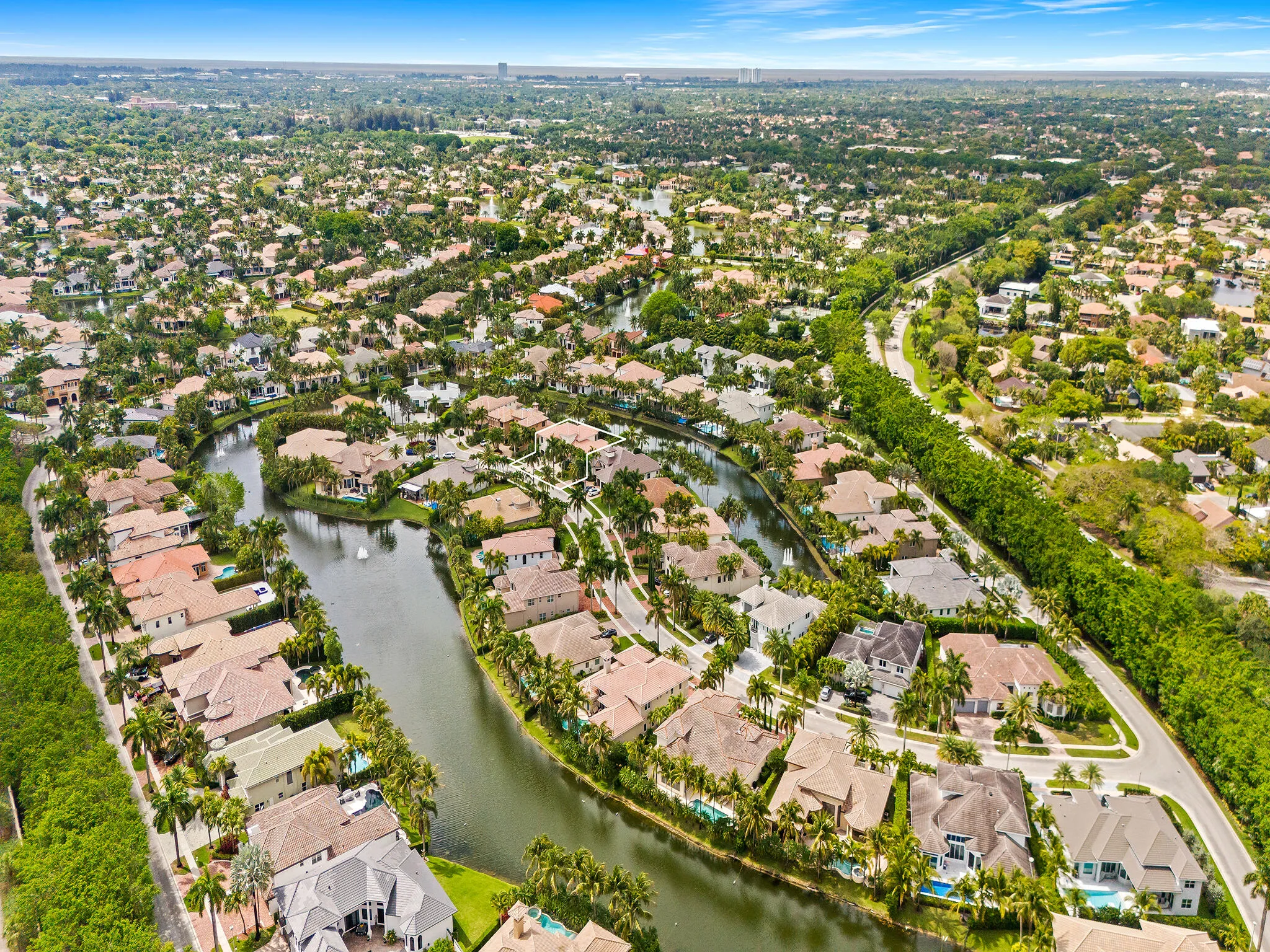 Aerial View of Cul de Sac Location on Sought After Key Plum Street