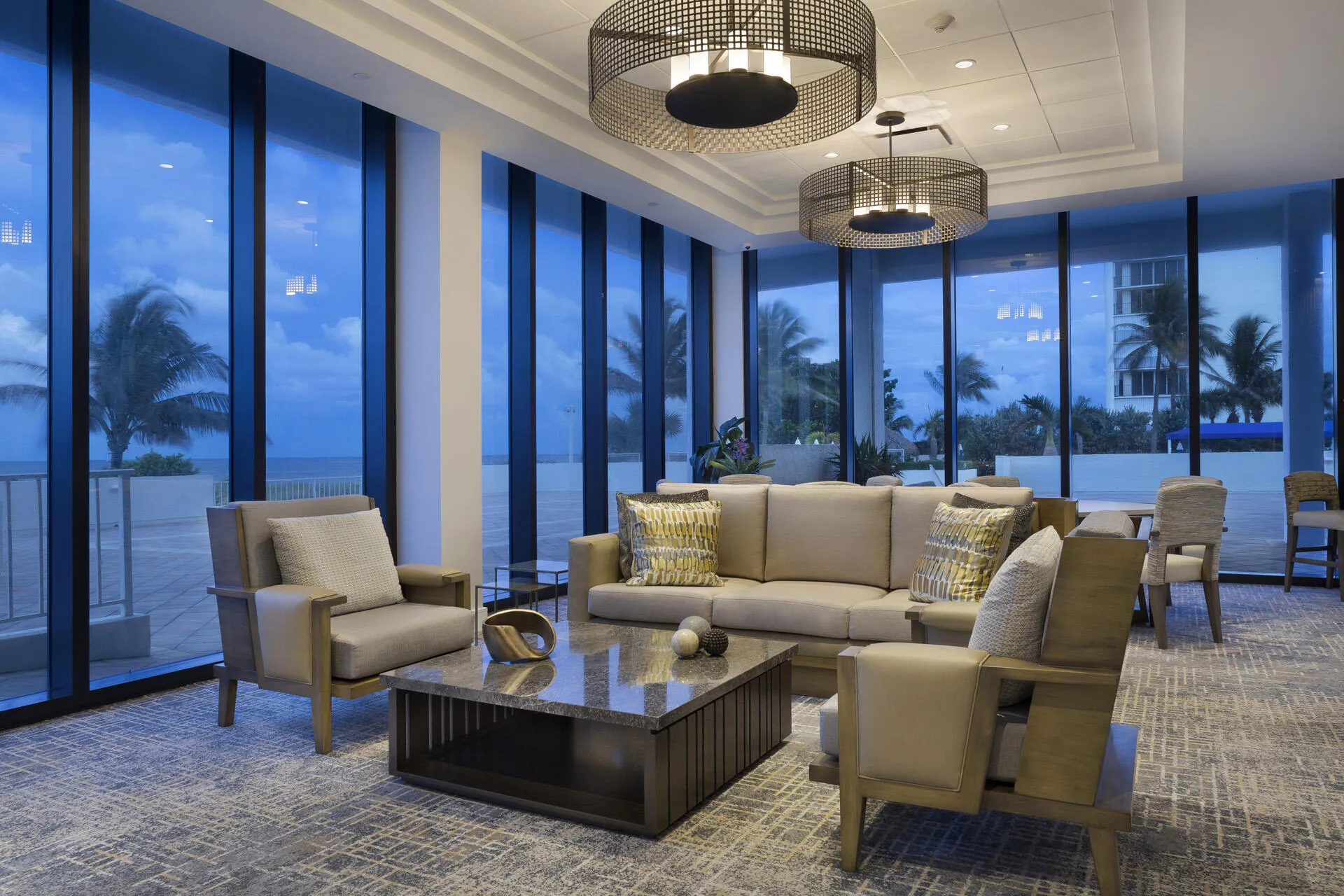LOBBY SEATING SUNSET